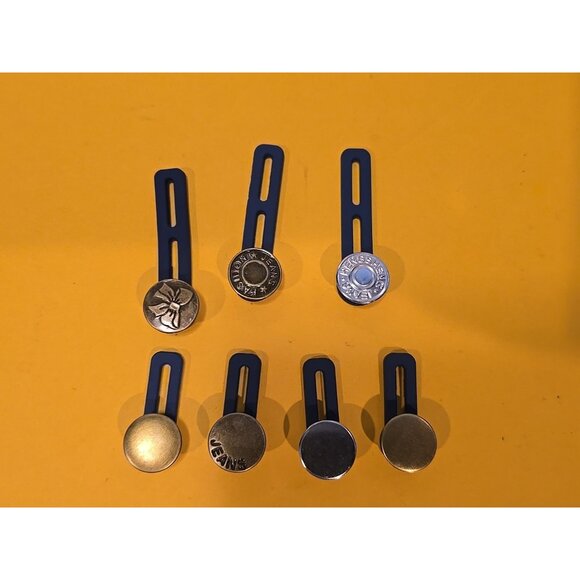 BUTTON EXTENDERS For Jeans Pants Trousers Strong One & Two Size Up Pack Of 7 New - Picture 2 of 2